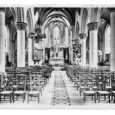 Malèves - Intérieur de l'église -Entre-deux-guerres Malèves - Intérieur de l'église -Entre-deux-guerres