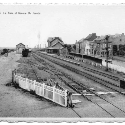 Perwez - La gare - Entre deux guerres Perwez - La gare - Entre deux guerres