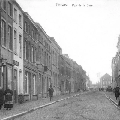 Perwez - Rue de la Station - Entre deux guerres Perwez - Rue de la Station - Entre deux guerres