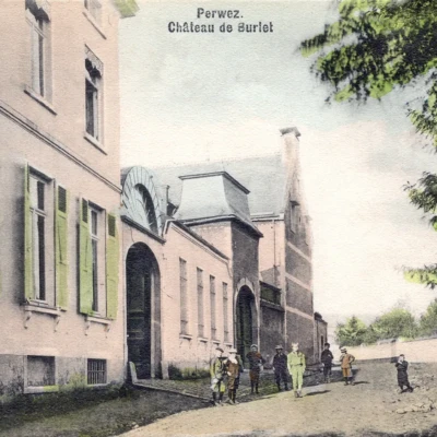 Perwez - Château de Burlet - Avant la Première Guerre mondiale Perwez - Château de Burlet - Avant la Première Guerre mondiale