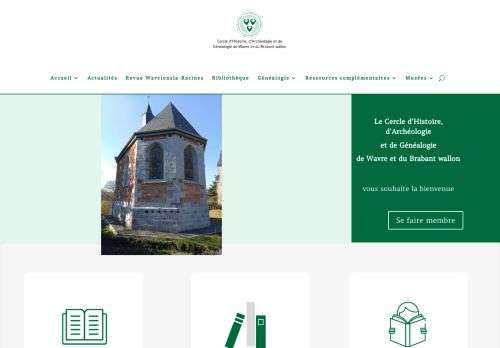 Homepage Le Cercle d’Histoire, d’Archéologie et de Généalogie de Wavre et du Brabant wallon